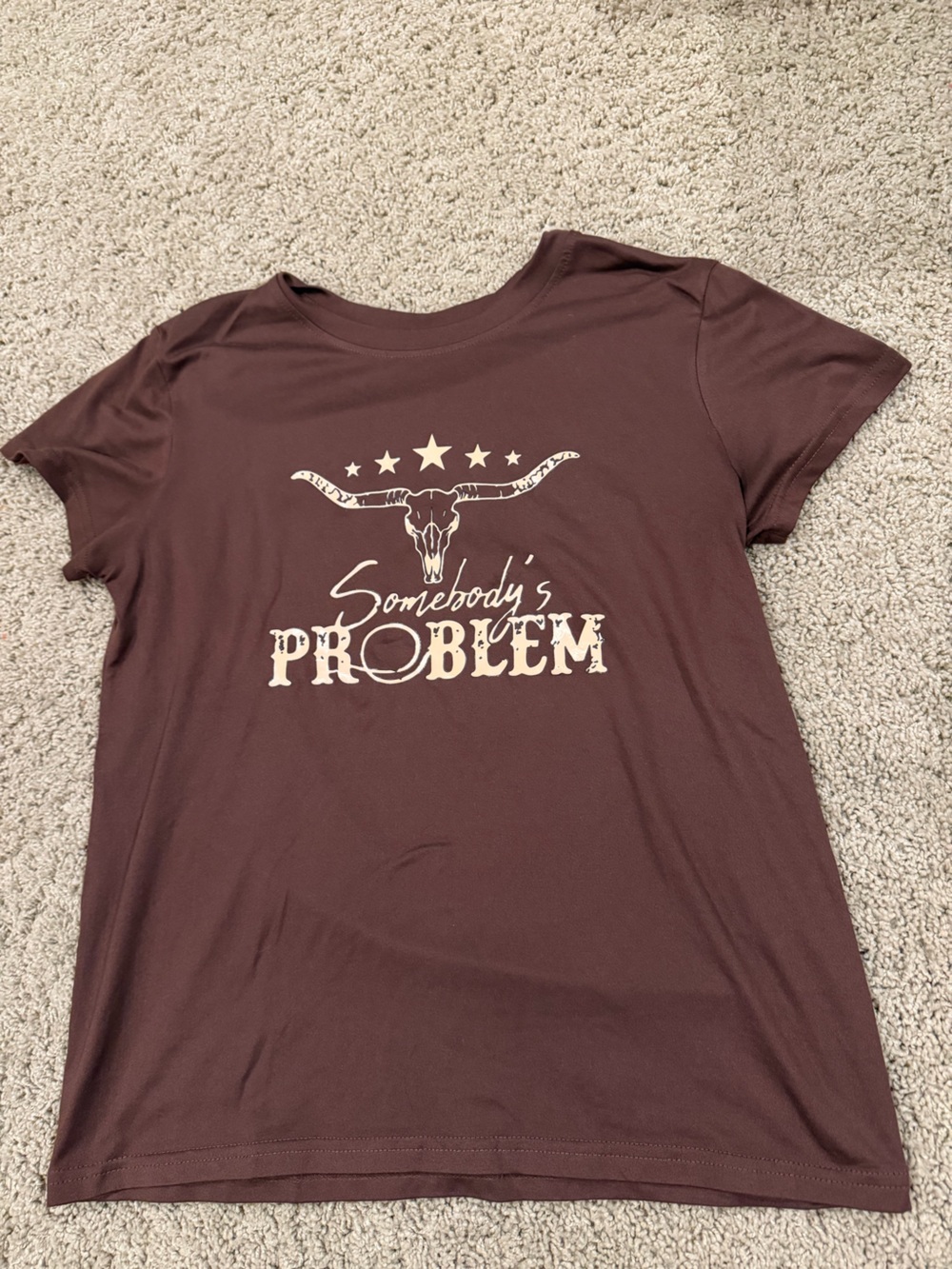 Somebody's Problem Brown Graphic Men's T-Shirt